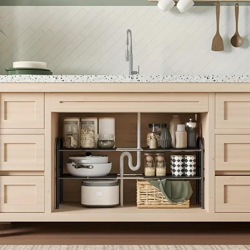 Read more about the article Adjustable Under Sink Organizer Rack Price