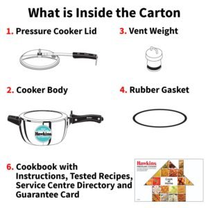 Hawkins 3.5 Litre Triply Contura Cooker