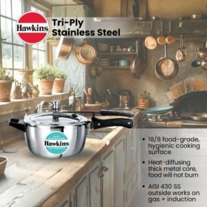Hawkins 3.5 Litre Triply Contura Cooker