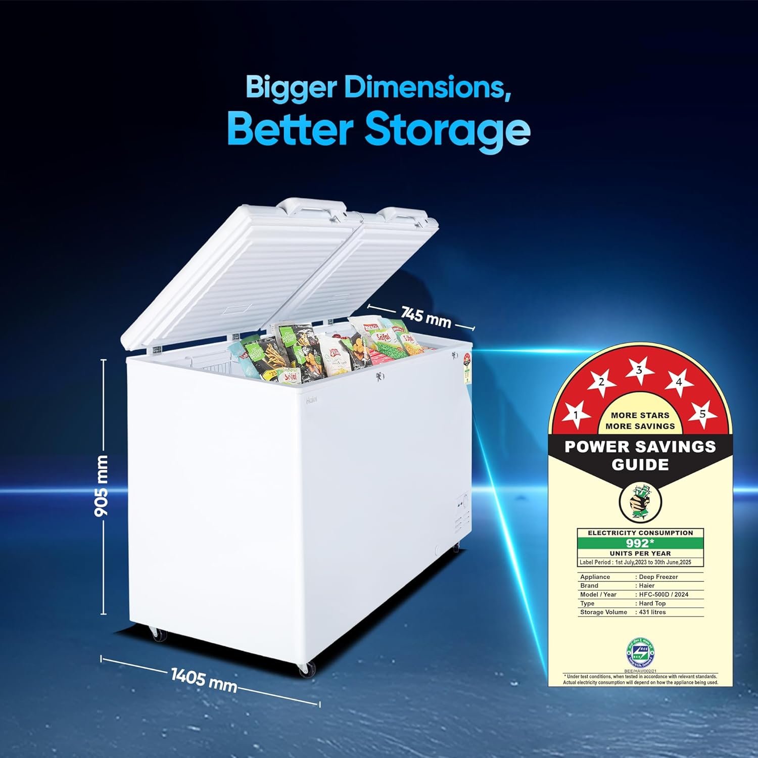 Read more about the article Haier 5 Star Single Door Freezer Online