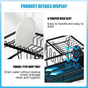 Best Black Dish Drying Rack for Modern Kitchen